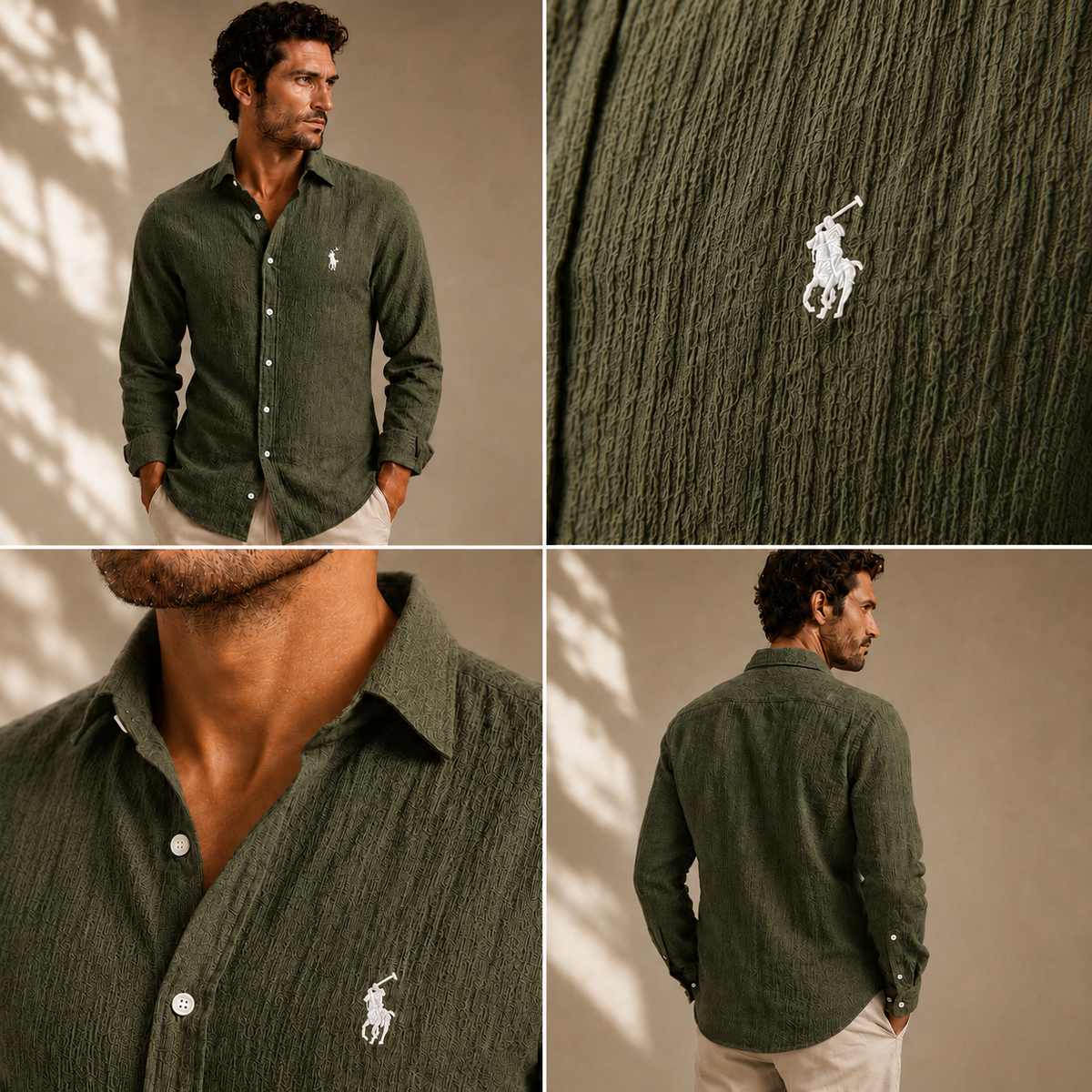 Capri Classic Linen Long-Sleeve Shirt