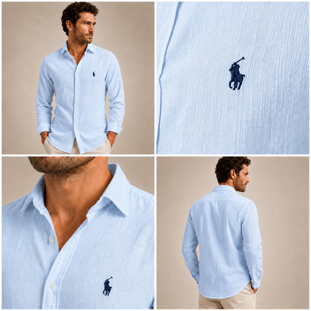 Capri Classic Linen Long-Sleeve Shirt