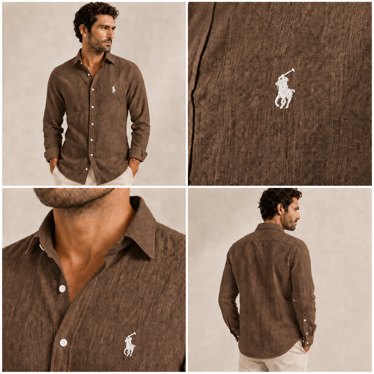 Capri Classic Linen Long-Sleeve Shirt