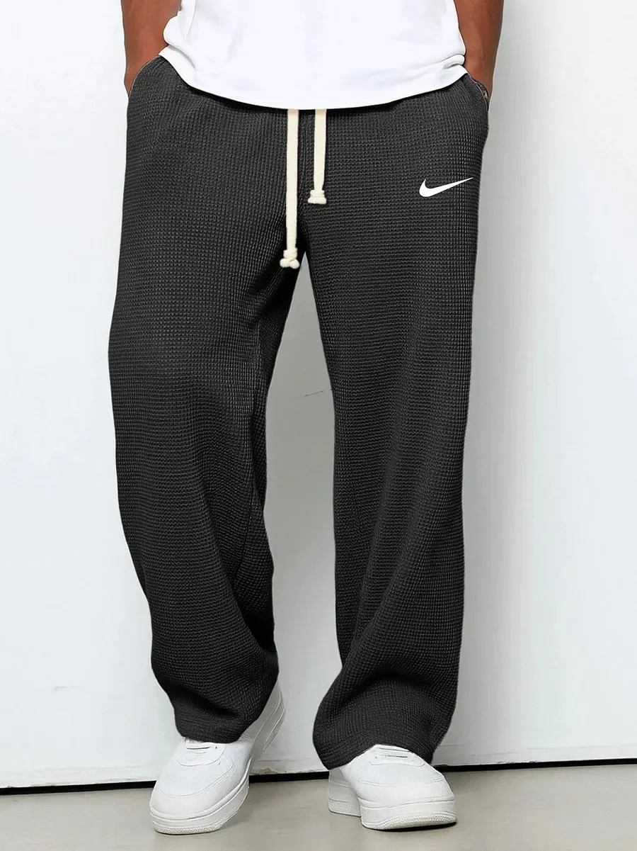 NK - Drawstring Elastic Casual Pants