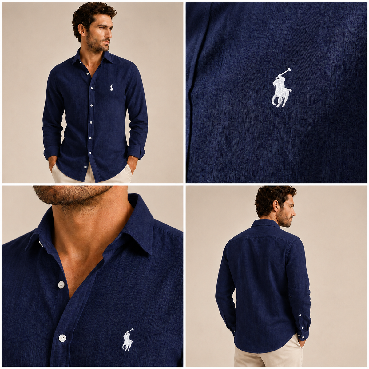 Capri Classic Linen Long-Sleeve Shirt