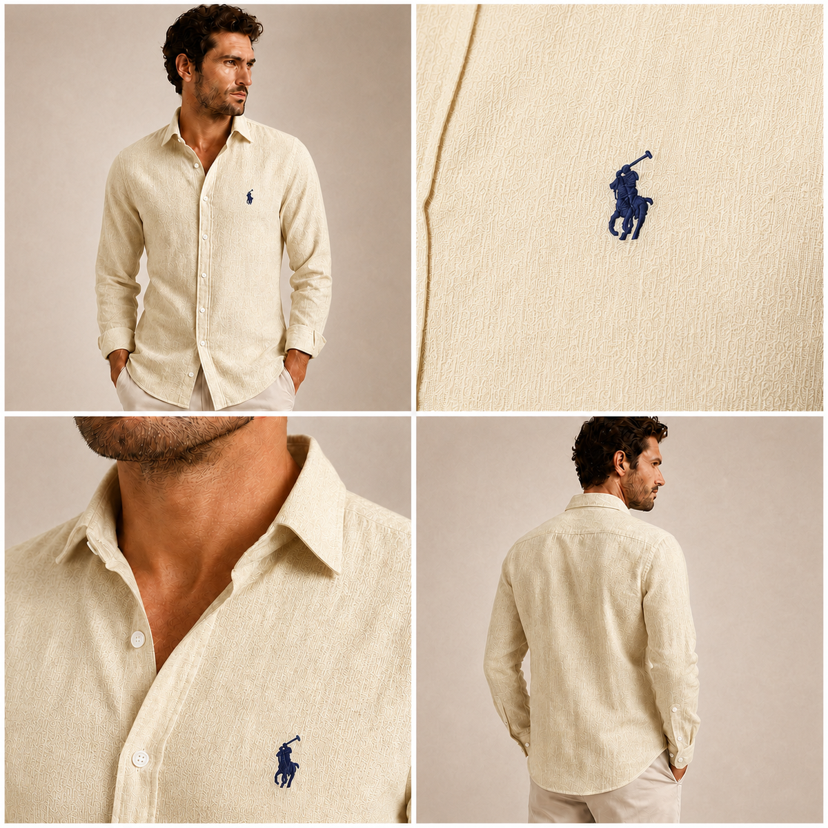 Capri Classic Linen Long-Sleeve Shirt