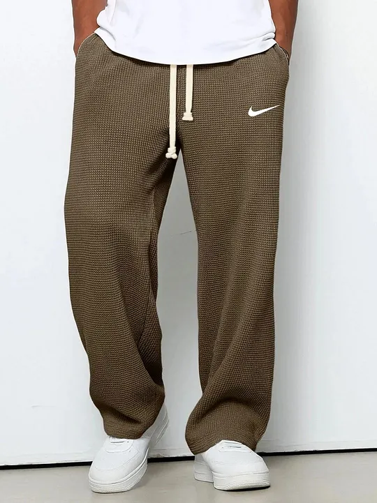 NK - Drawstring Elastic Casual Pants