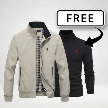 "RL Casual Zip-Up Bomber + FREE Sweater | Exclusive Bundle Deal"