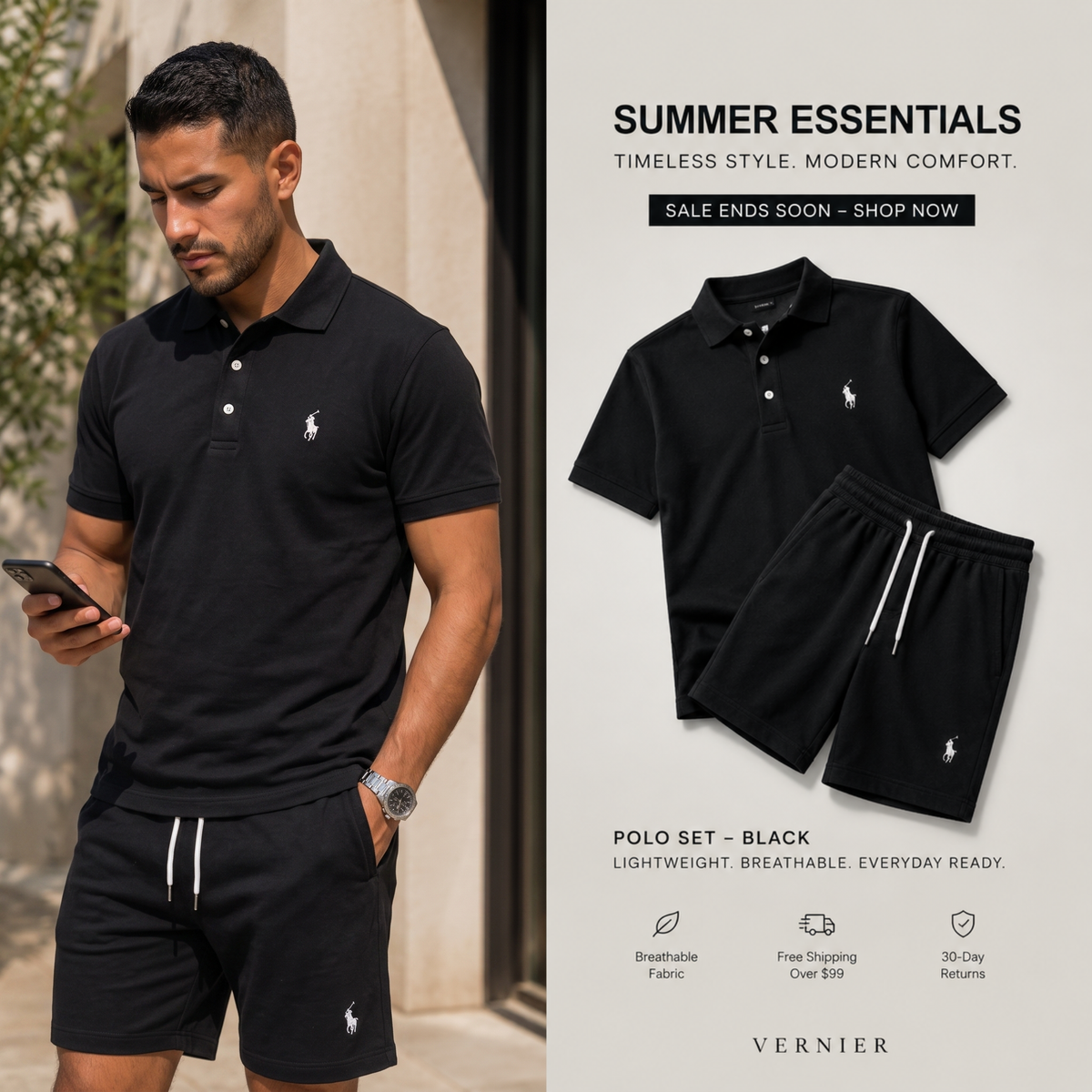 RL- Men's Polo Shirt Set