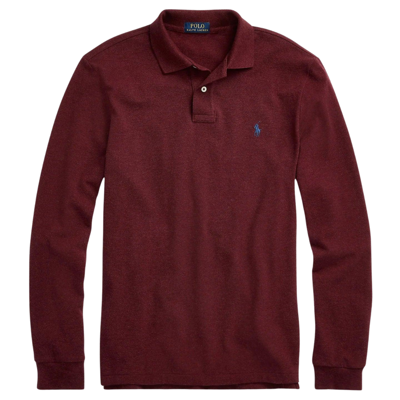 RL- Classic White Long Sleeve Polo "Timeless Elegance for Every Season"