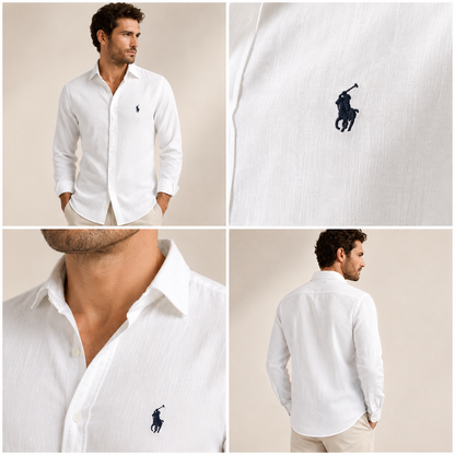 Capri Classic Linen Long-Sleeve Shirt
